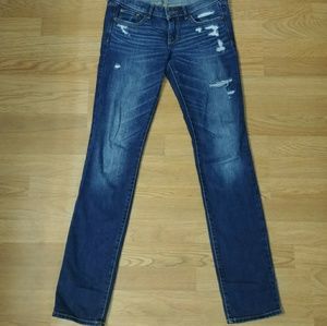 Abercombie and fitch distressed jeans size 2r 26